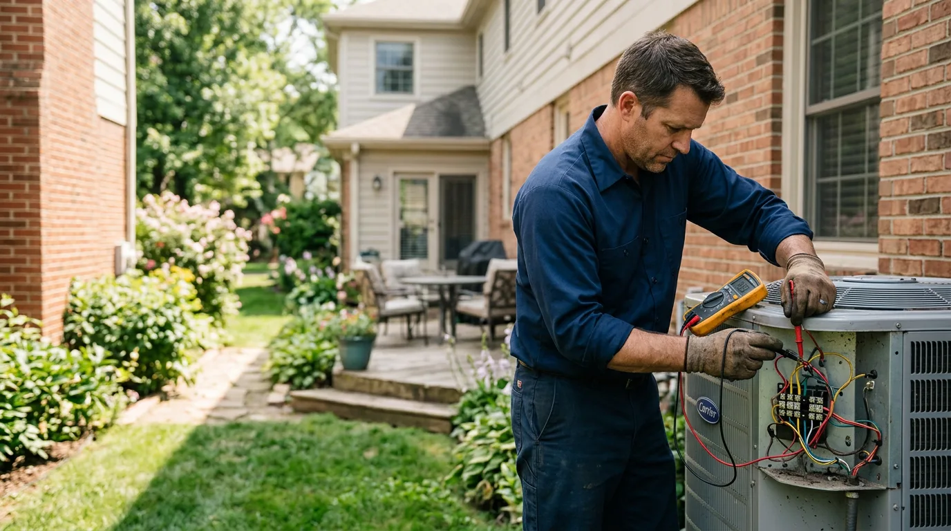 HVAC technician working near Shelburne, VT